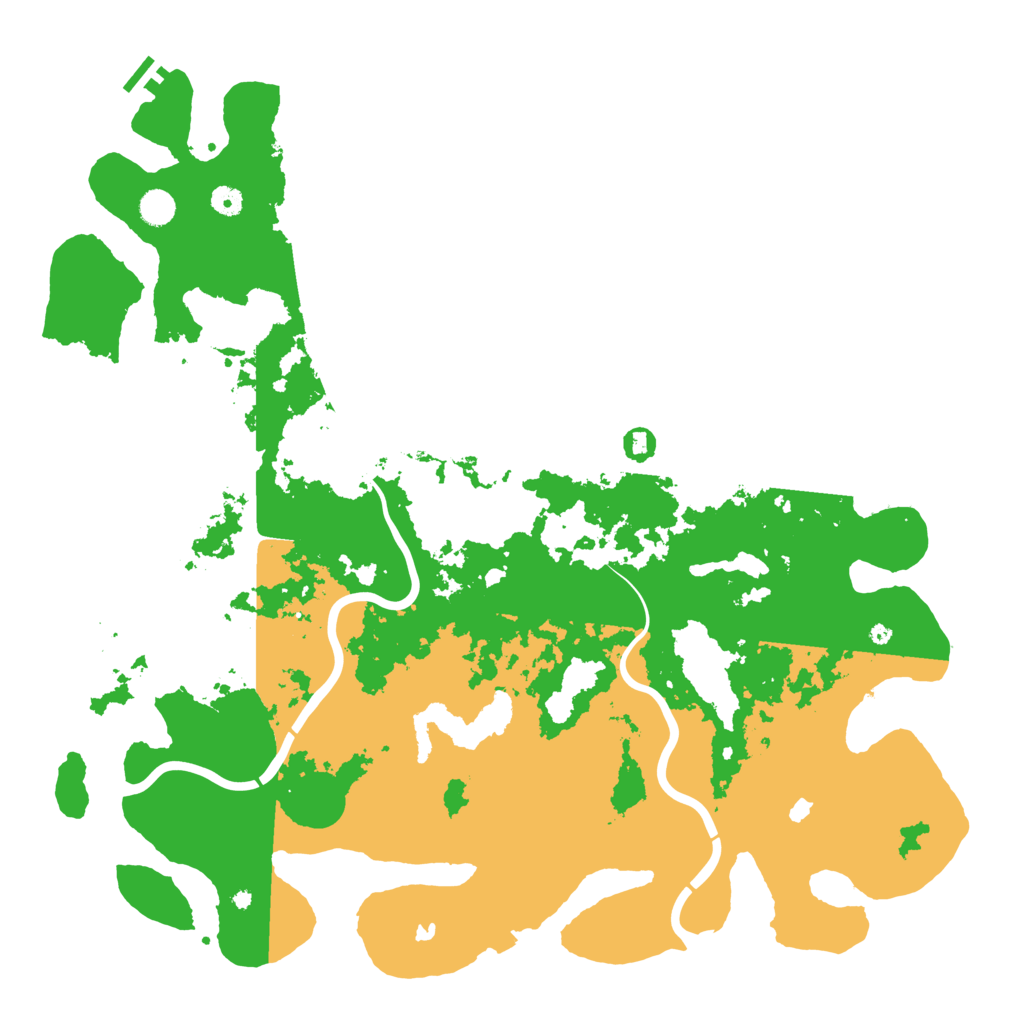 Biome Rust Map: Procedural Map, Size: 5000, Seed: 185459