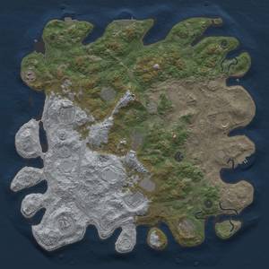 Thumbnail Rust Map: Procedural Map, Size: 4500, Seed: 155912538, 19 Monuments