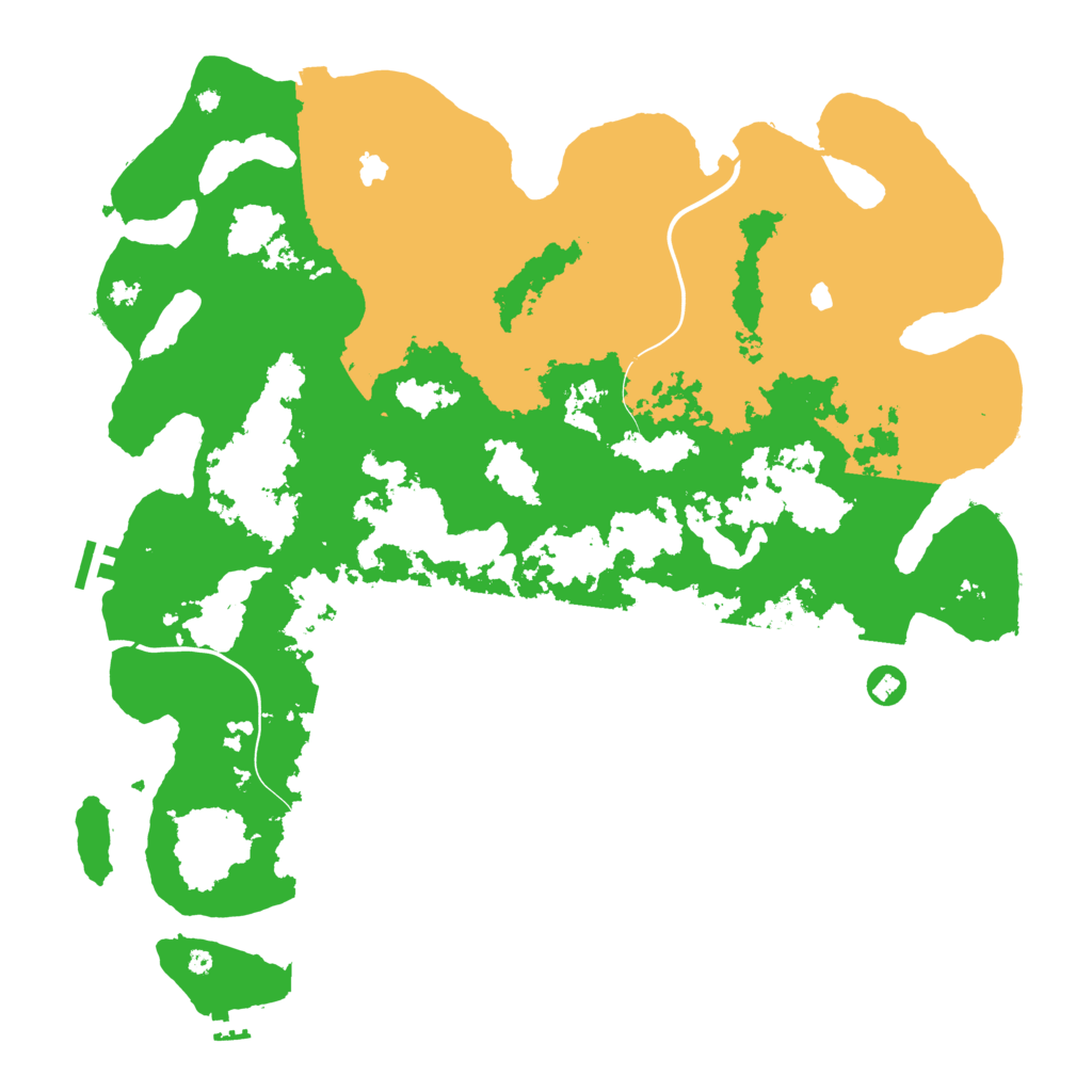 Biome Rust Map: Procedural Map, Size: 4500, Seed: 1360108790