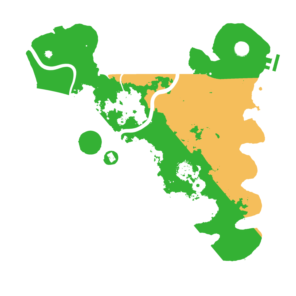 Biome Rust Map: Procedural Map, Size: 3500, Seed: 81675548