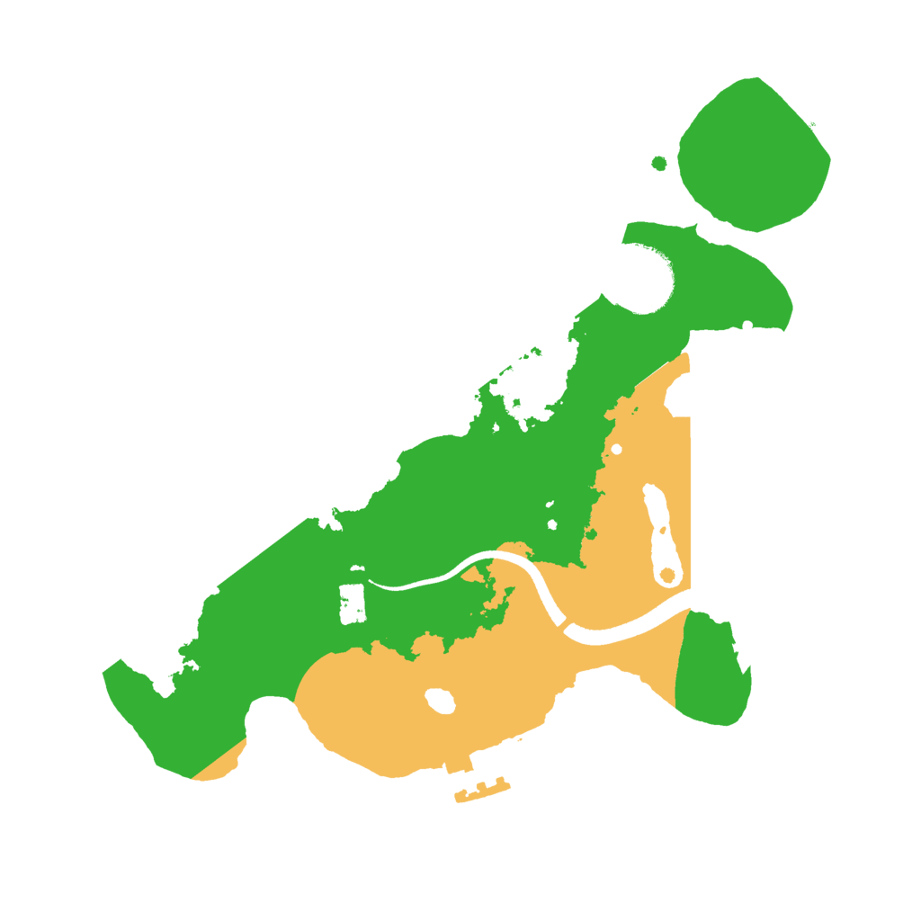 Biome Rust Map: Procedural Map, Size: 2500, Seed: 954378643