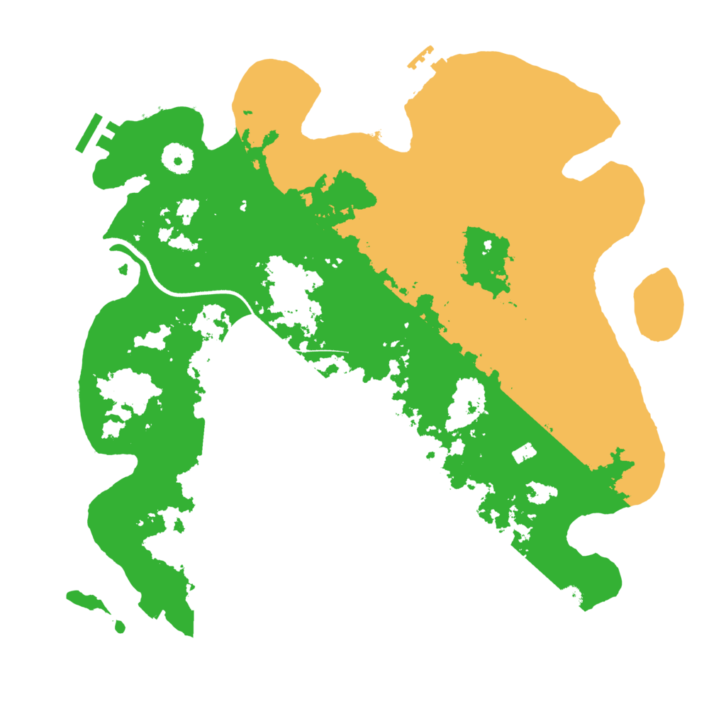 Biome Rust Map: Procedural Map, Size: 3500, Seed: 43353784
