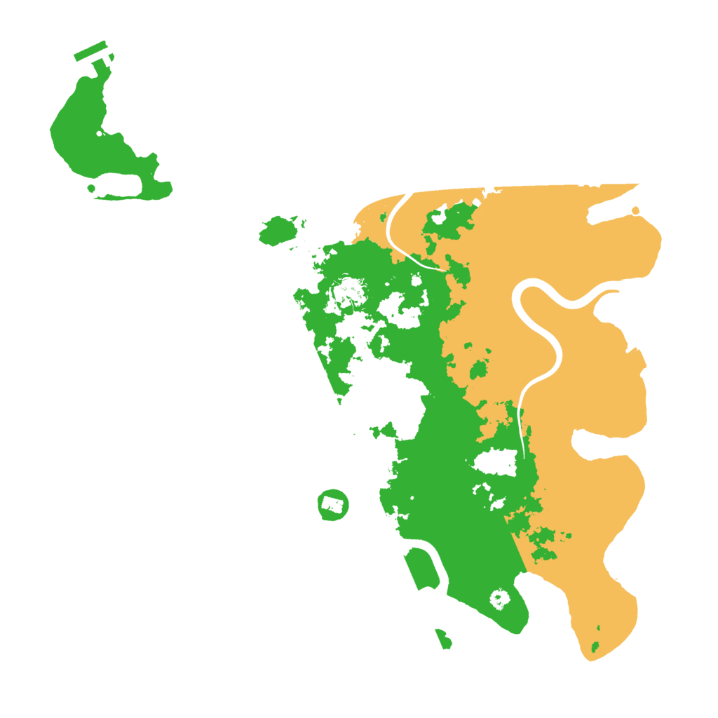 Biome Rust Map: Procedural Map, Size: 3700, Seed: 729981202