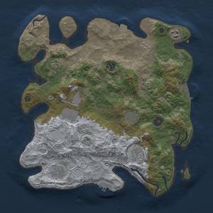 Thumbnail Rust Map: Procedural Map, Size: 3500, Seed: 717992036, 16 Monuments