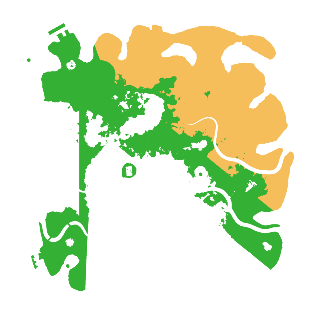 Biome Rust Map: Procedural Map, Size: 3500, Seed: 1764836658