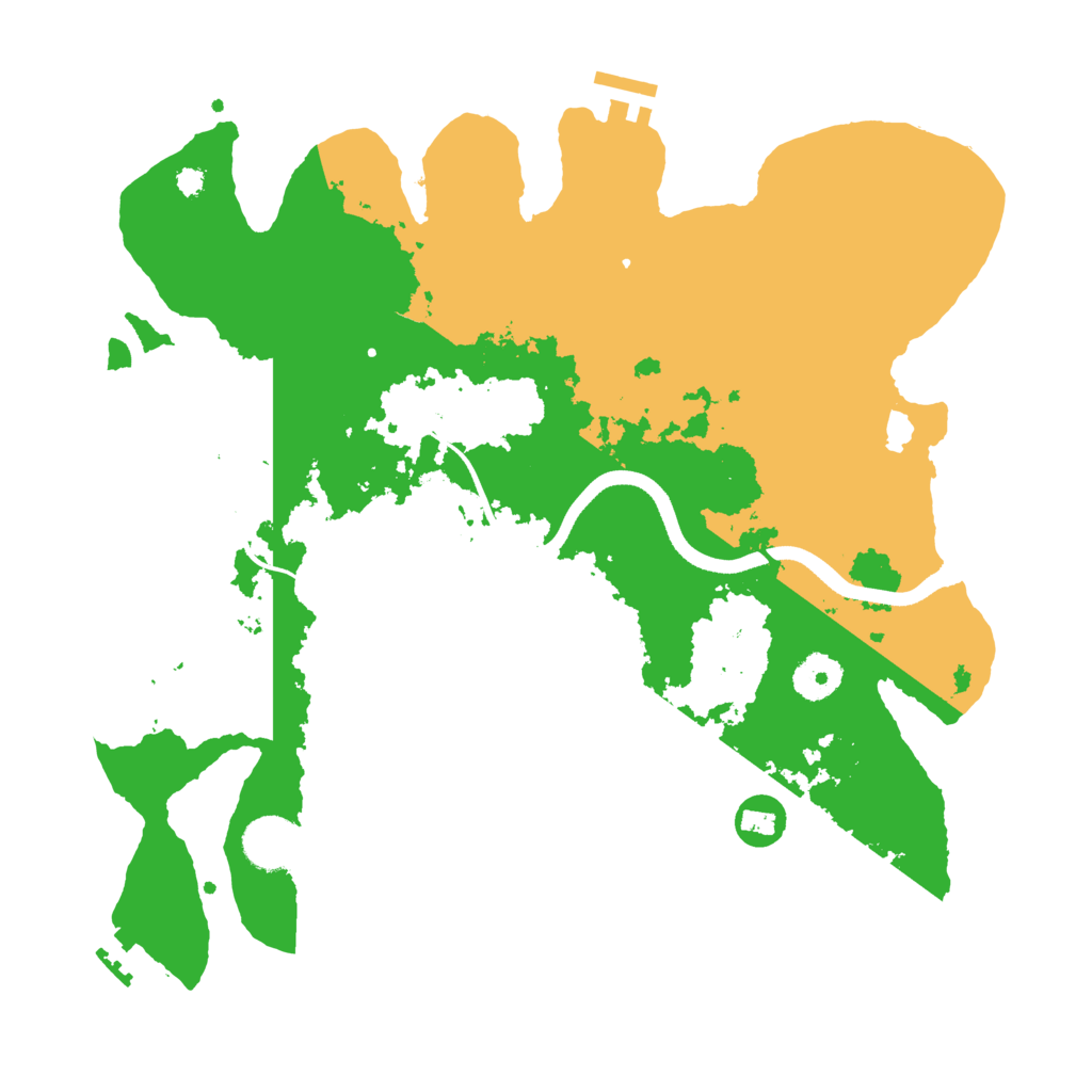 Biome Rust Map: Procedural Map, Size: 3500, Seed: 995729123
