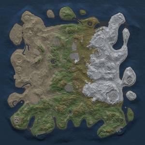 Thumbnail Rust Map: Procedural Map, Size: 4250, Seed: 442409185, 19 Monuments