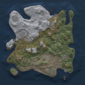 Thumbnail Rust Map: Procedural Map, Size: 3500, Seed: 1475431420, 16 Monuments