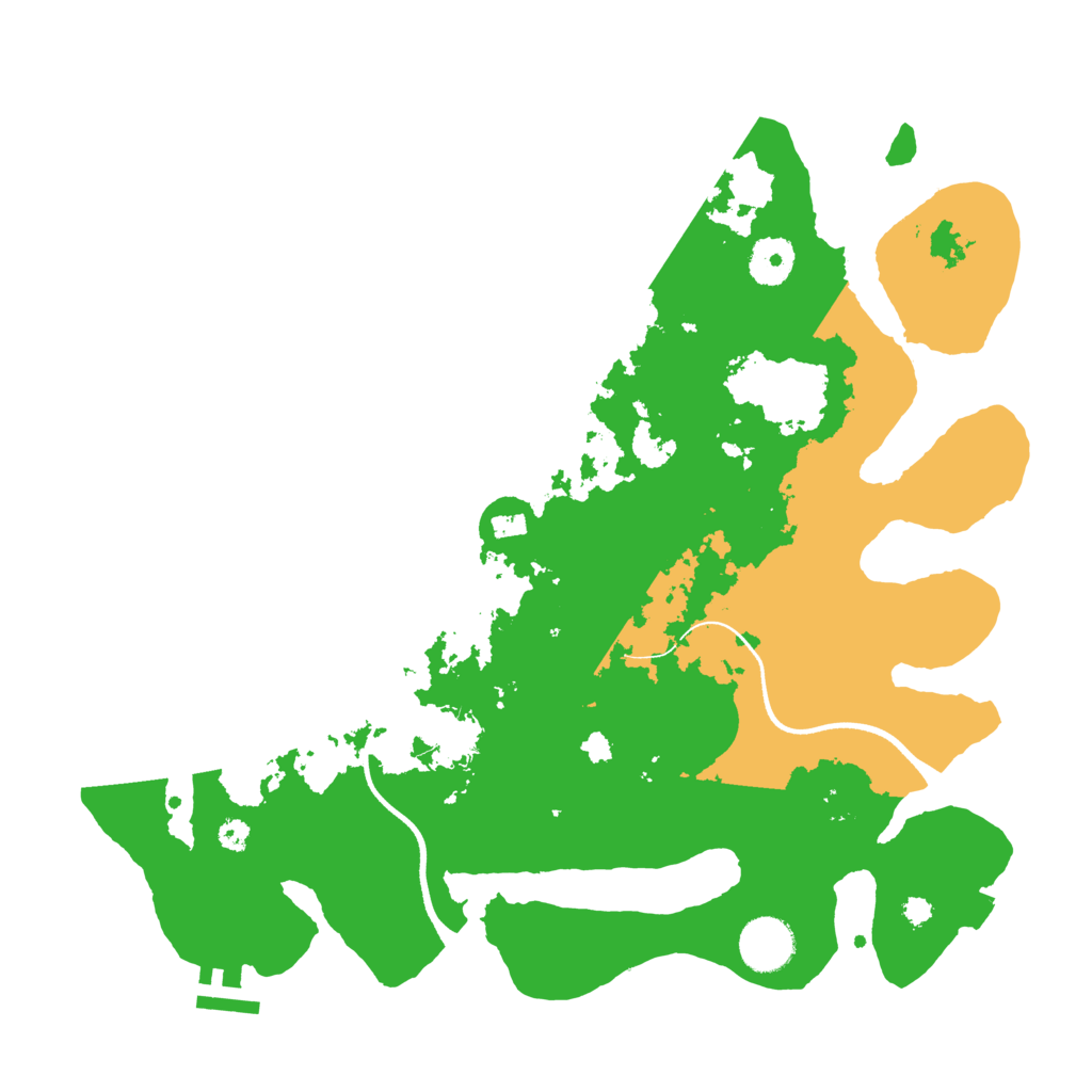 Biome Rust Map: Procedural Map, Size: 3500, Seed: 447398665