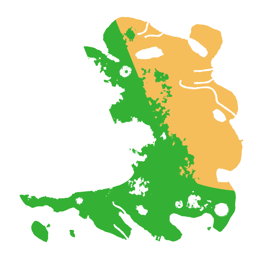 Biome Rust Map: Procedural Map, Size: 3500, Seed: 585954