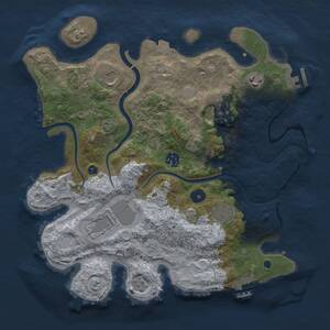 Thumbnail Rust Map: Procedural Map, Size: 3500, Seed: 653925932, 13 Monuments