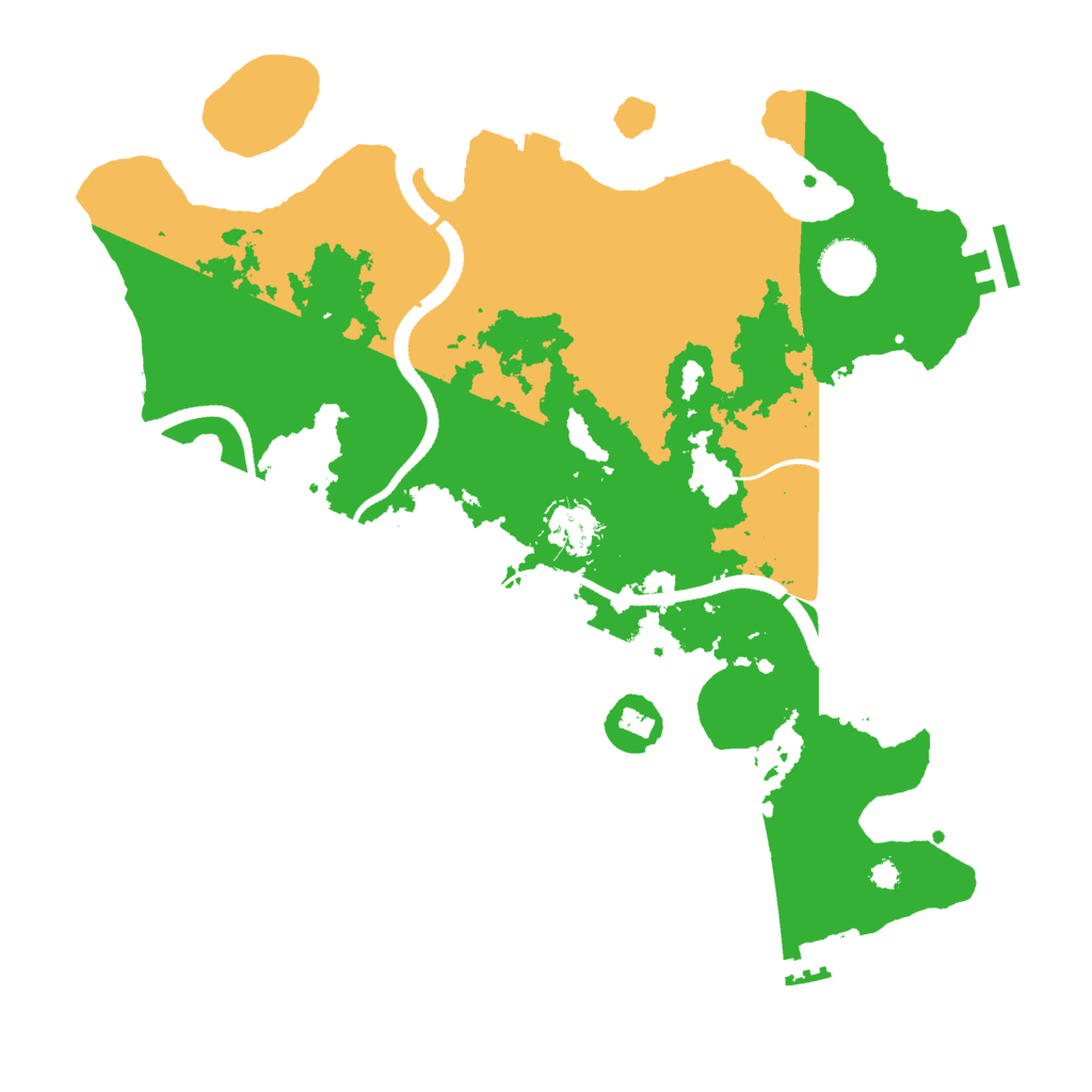 Biome Rust Map: Procedural Map, Size: 3500, Seed: 653925932