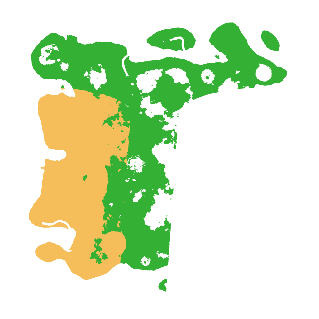 Biome Rust Map: Procedural Map, Size: 3500, Seed: 20230707
