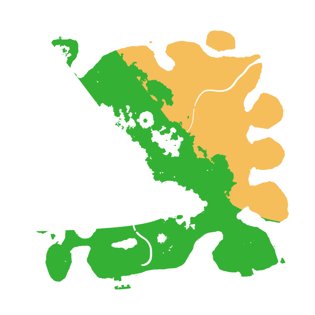 Biome Rust Map: Procedural Map, Size: 3000, Seed: 13213