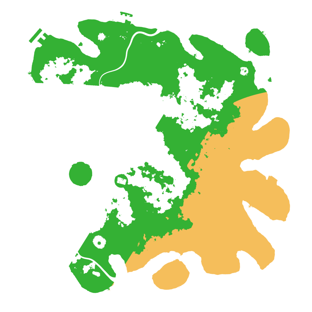Biome Rust Map: Procedural Map, Size: 3700, Seed: 455769622