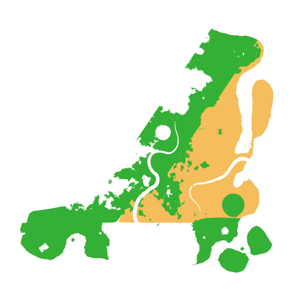 Biome Rust Map: Procedural Map, Size: 3500, Seed: 2384825
