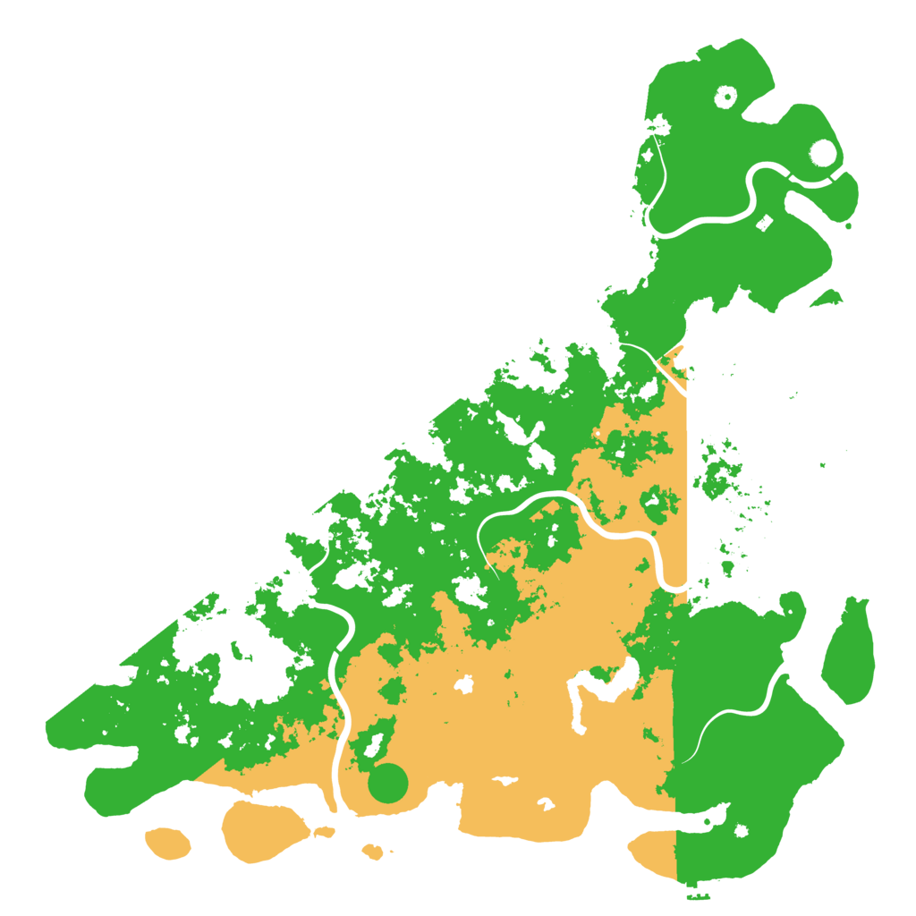 Biome Rust Map: Procedural Map, Size: 6000, Seed: 105