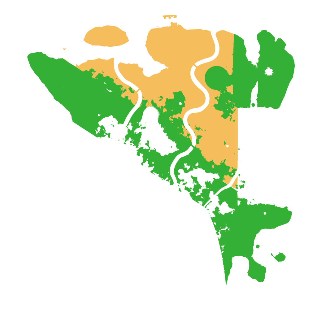 Biome Rust Map: Procedural Map, Size: 3500, Seed: 197572902