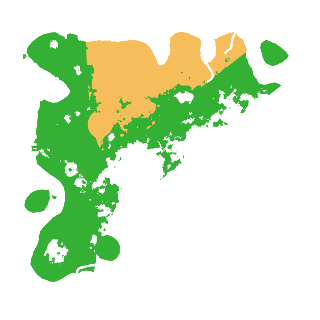Biome Rust Map: Procedural Map, Size: 3500, Seed: 1231107431