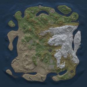 Thumbnail Rust Map: Procedural Map, Size: 4250, Seed: 1561435513, 18 Monuments