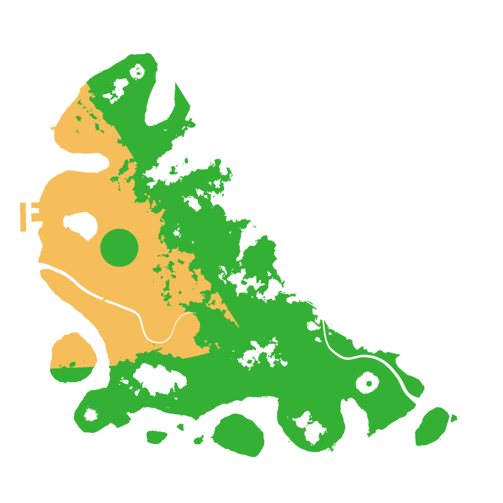 Biome Rust Map: Procedural Map, Size: 3500, Seed: 249172342