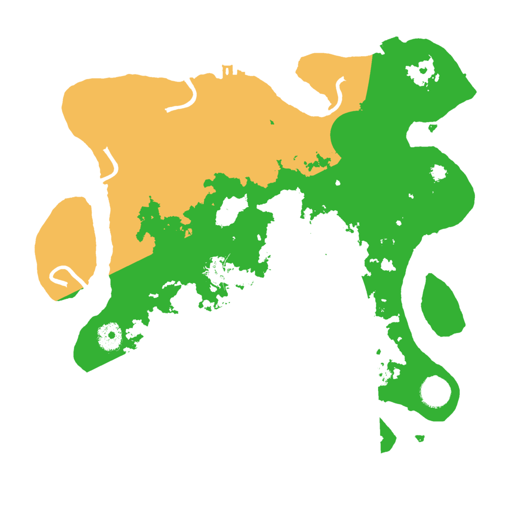 Biome Rust Map: Procedural Map, Size: 3000, Seed: 2023161595