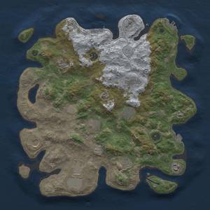 Thumbnail Rust Map: Procedural Map, Size: 3800, Seed: 1955547059, 18 Monuments