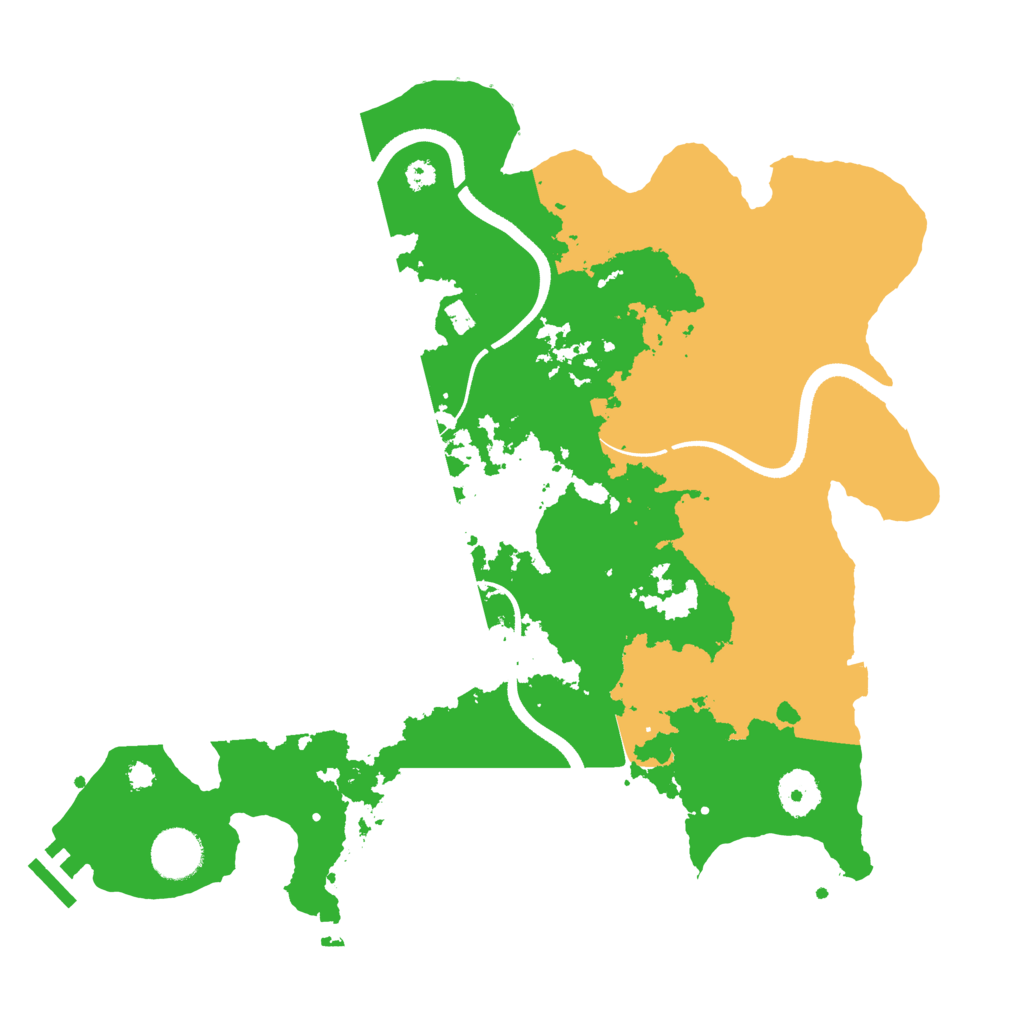 Biome Rust Map: Procedural Map, Size: 3500, Seed: 574339450