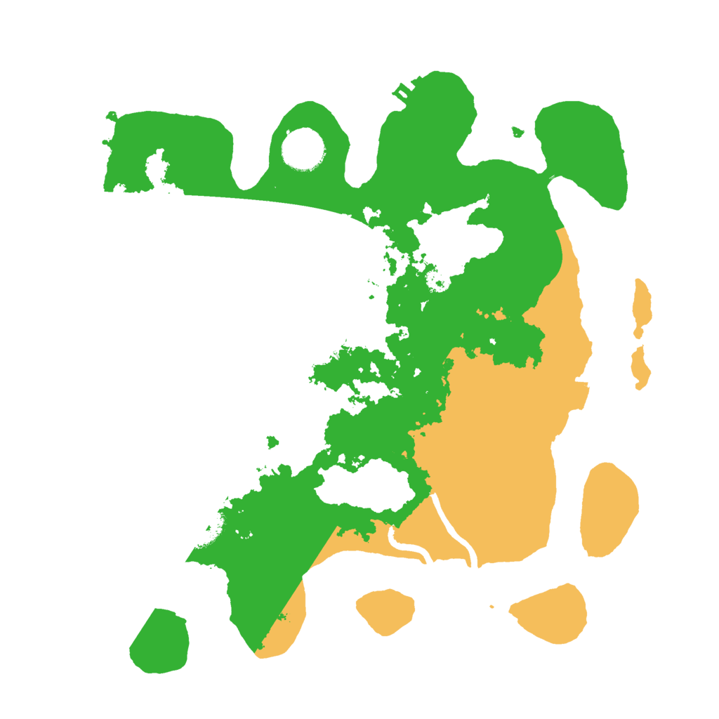 Biome Rust Map: Procedural Map, Size: 3000, Seed: 100469858