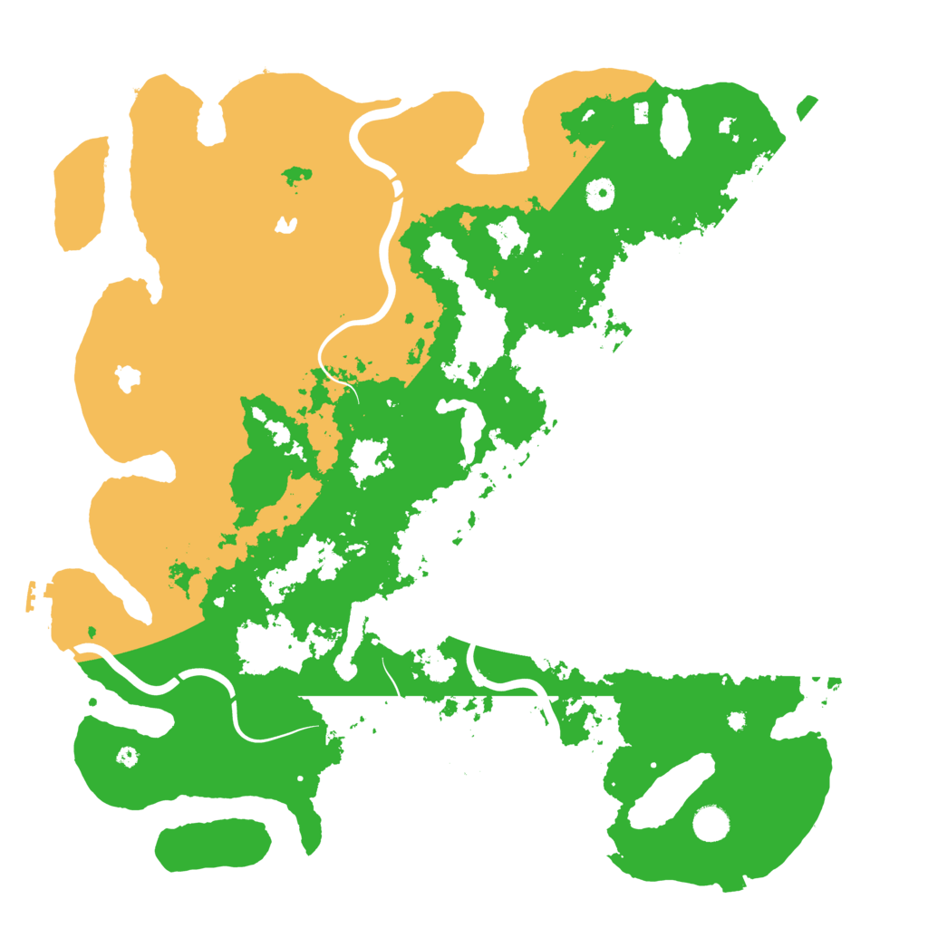Biome Rust Map: Procedural Map, Size: 4500, Seed: 784536