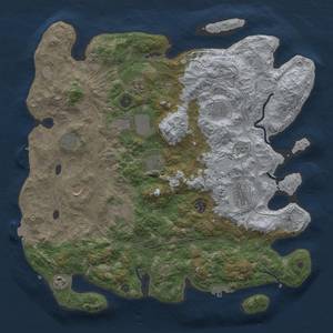 Thumbnail Rust Map: Procedural Map, Size: 4250, Seed: 36641197, 19 Monuments