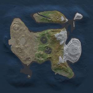 Thumbnail Rust Map: Procedural Map, Size: 2000, Seed: 171857197, 6 Monuments