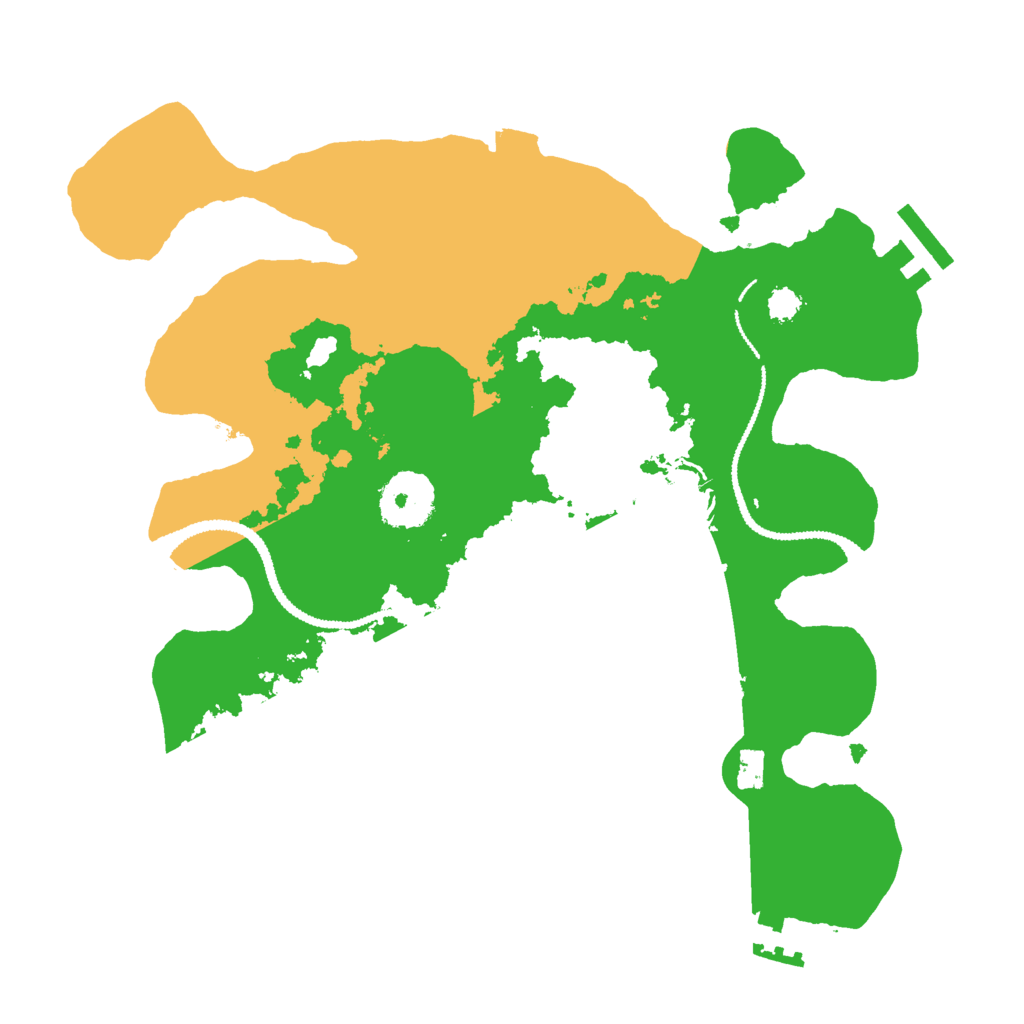 Biome Rust Map: Procedural Map, Size: 2800, Seed: 1534921349