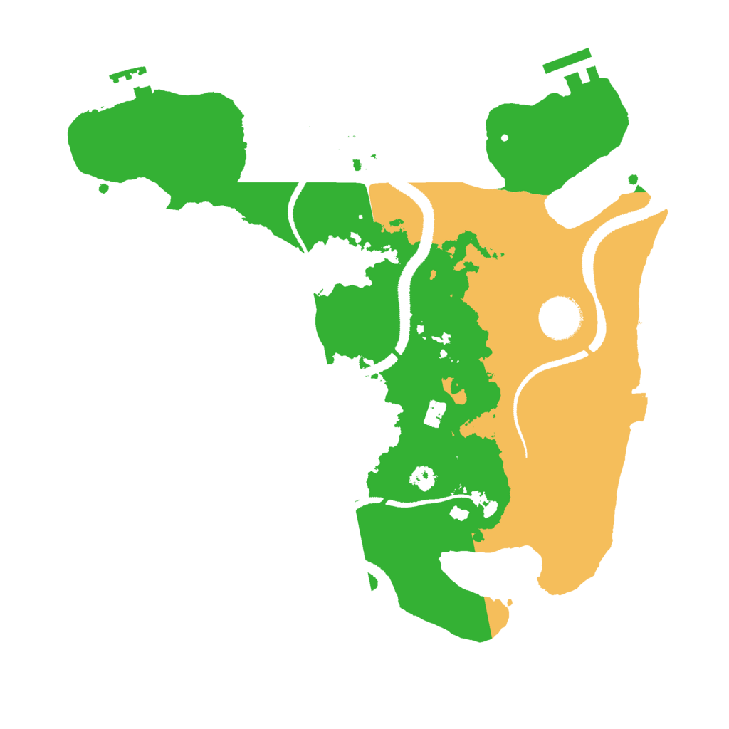 Biome Rust Map: Procedural Map, Size: 3000, Seed: 84499