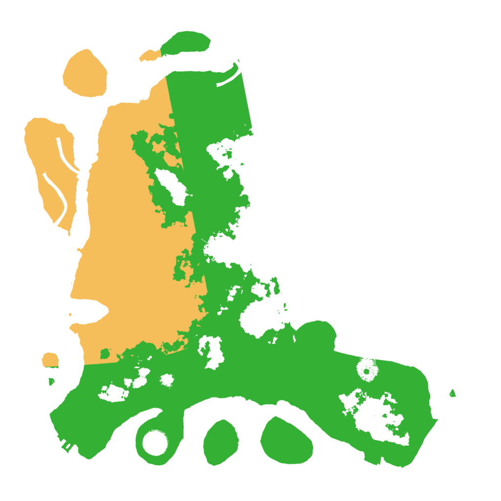 Biome Rust Map: Procedural Map, Size: 3500, Seed: 92997396
