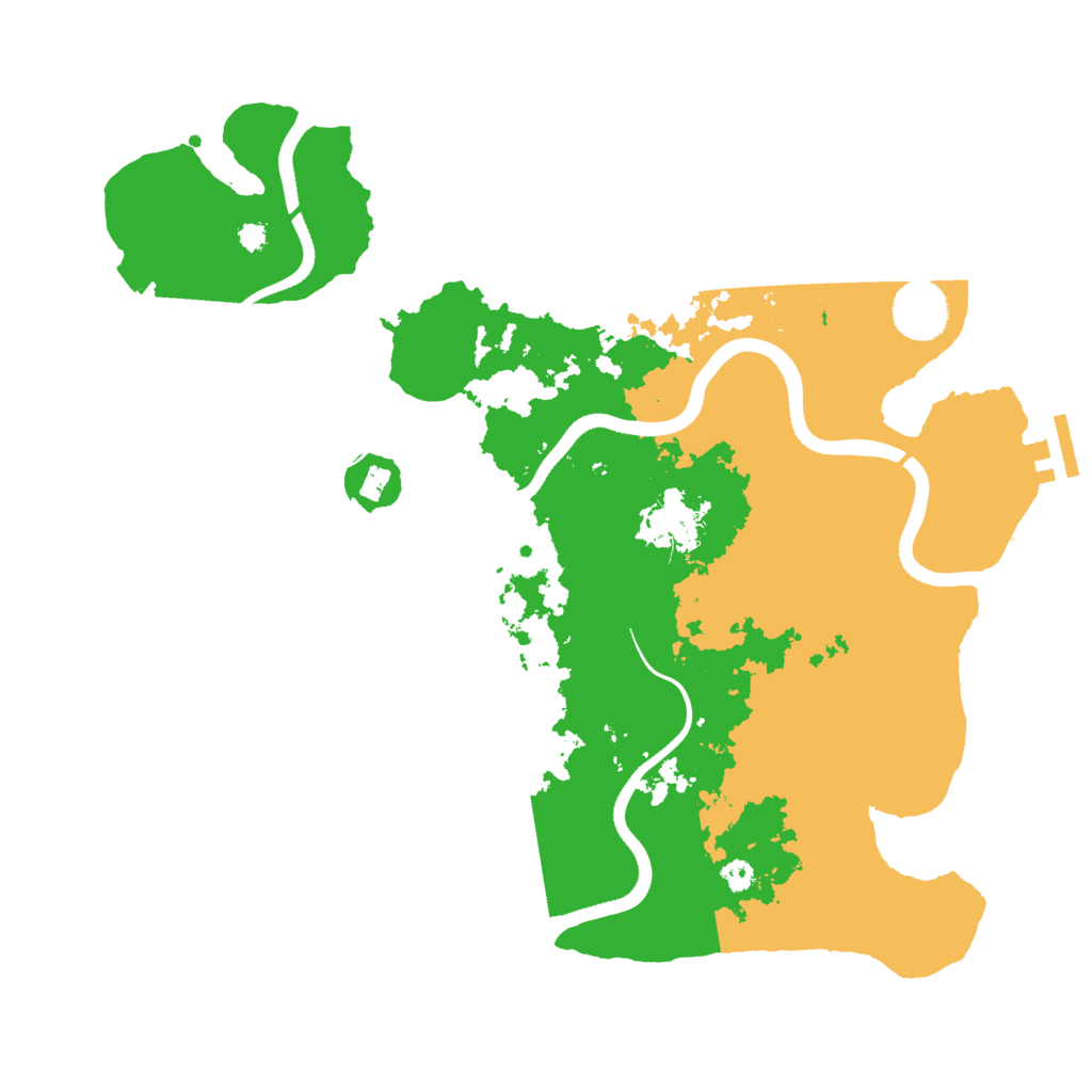 Biome Rust Map: Procedural Map, Size: 3500, Seed: 568949429
