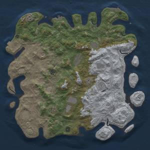 Thumbnail Rust Map: Procedural Map, Size: 4500, Seed: 1382715, 19 Monuments