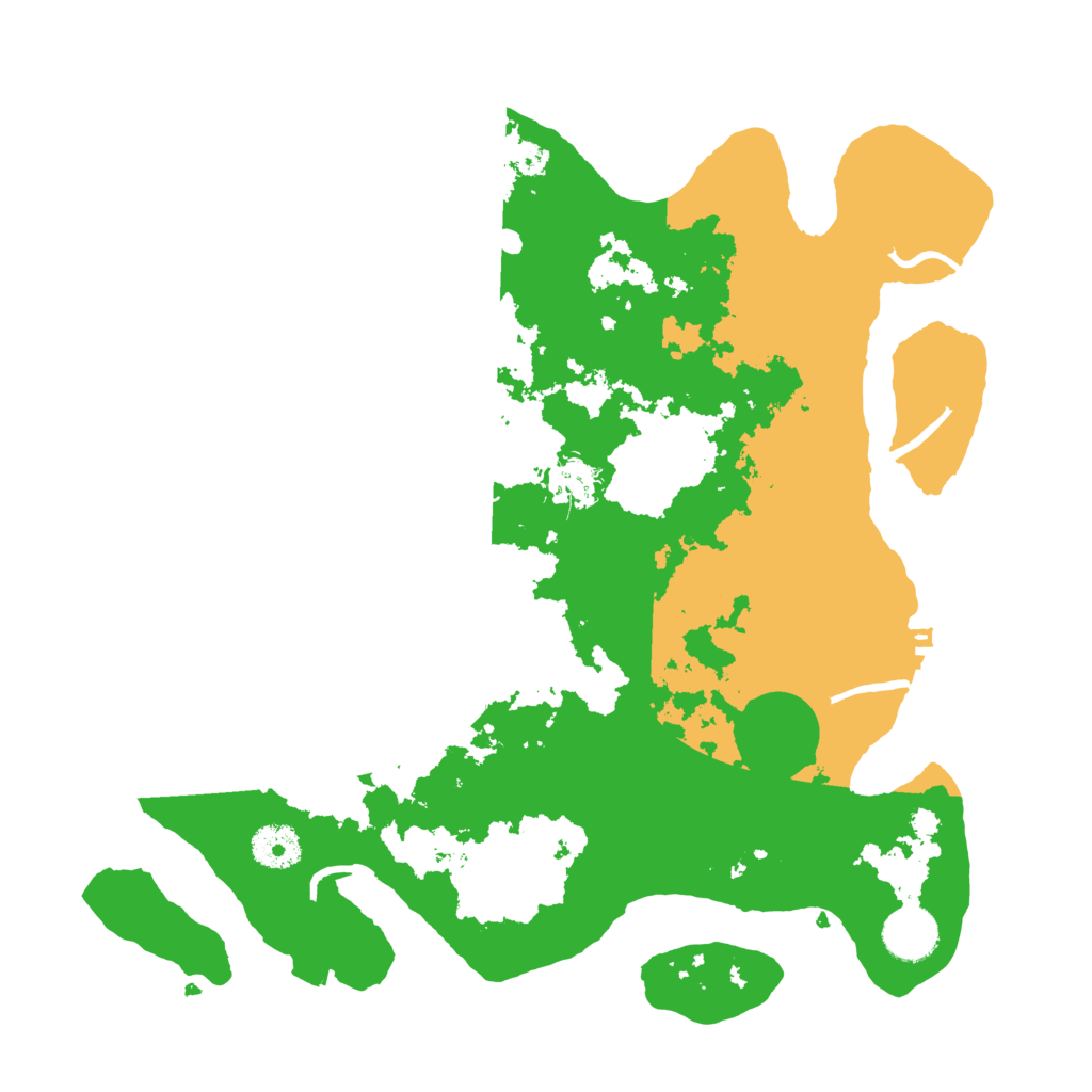 Biome Rust Map: Procedural Map, Size: 3500, Seed: 41122159