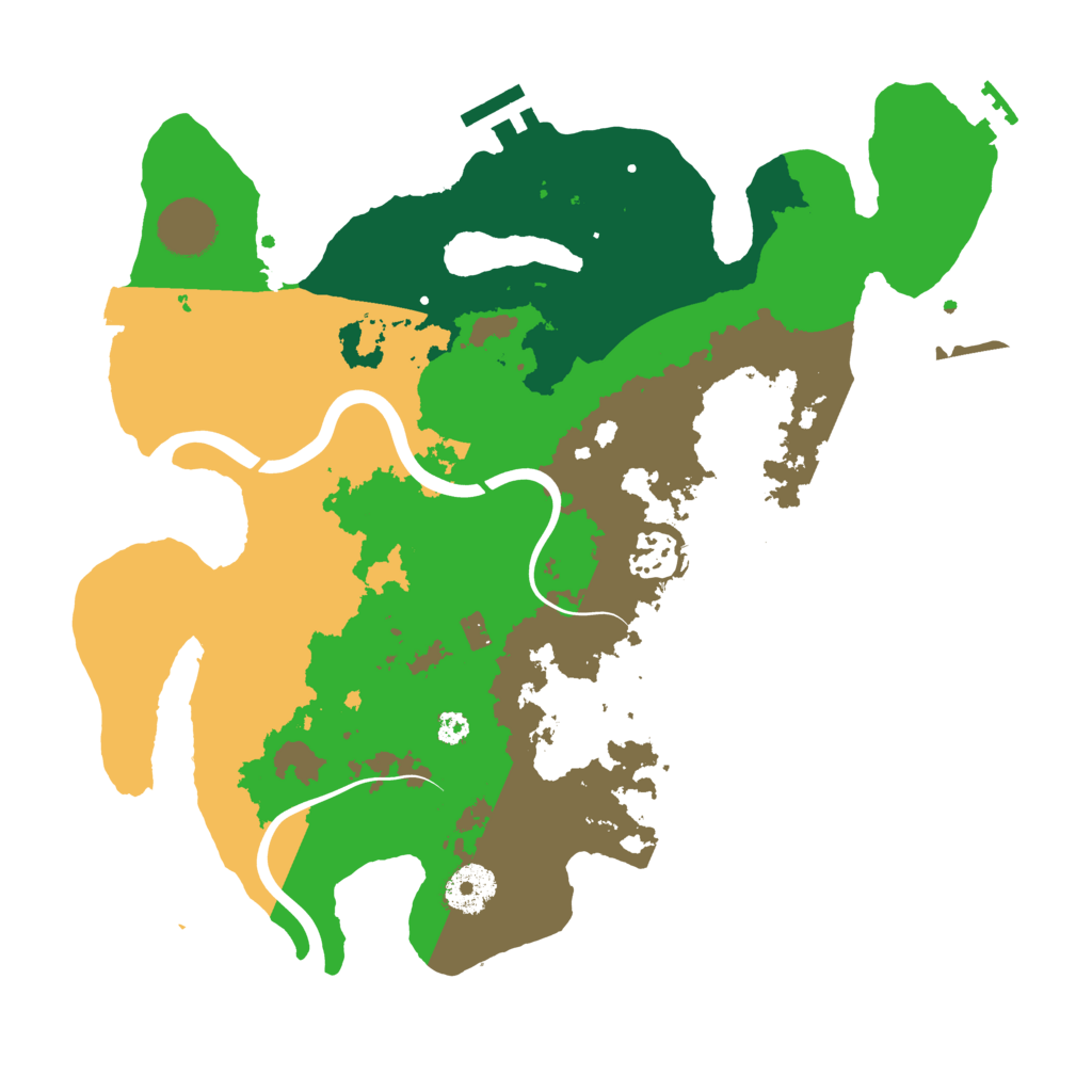 Biome Rust Map: Procedural Map, Size: 3300, Seed: 306000413