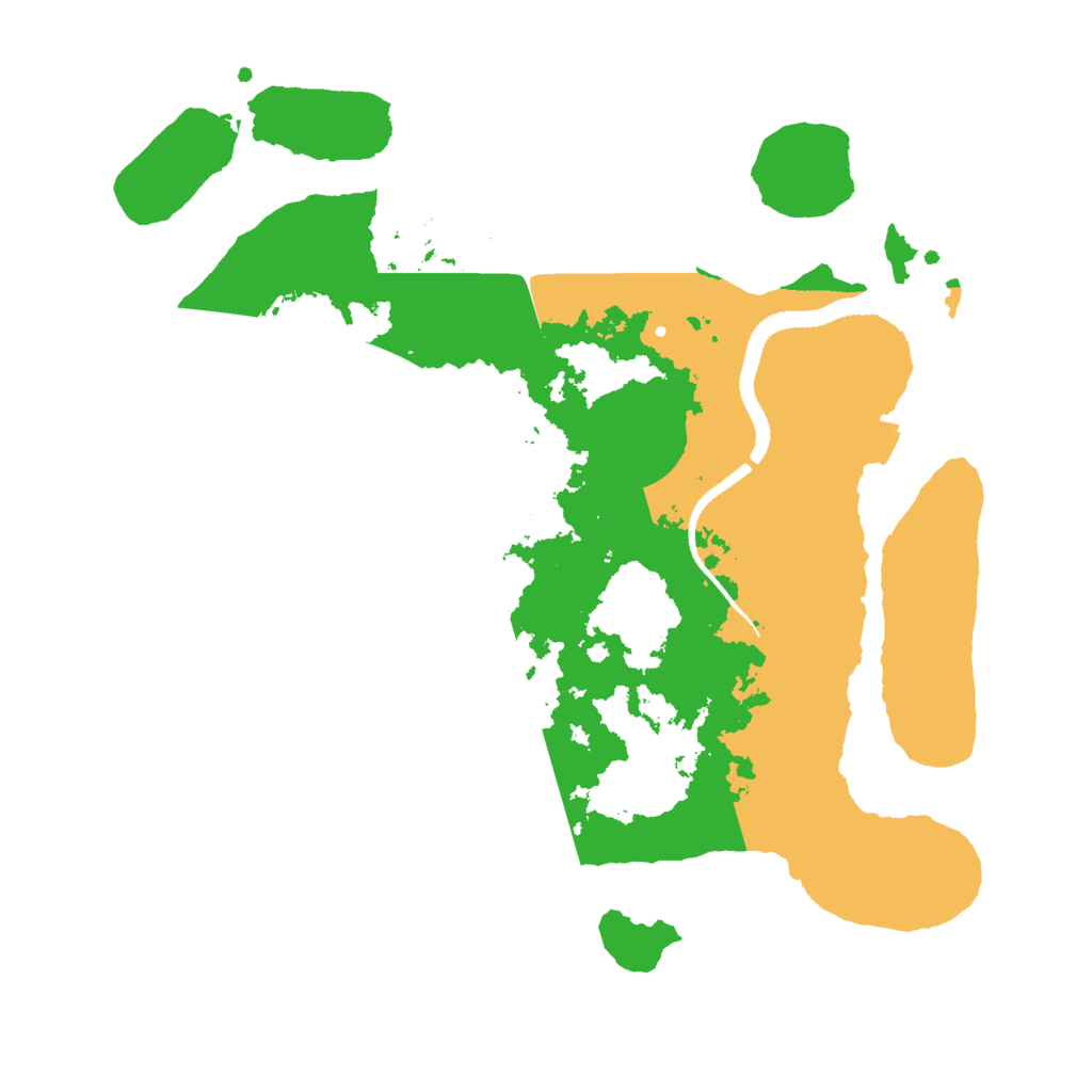 Biome Rust Map: Procedural Map, Size: 3000, Seed: 1376179382
