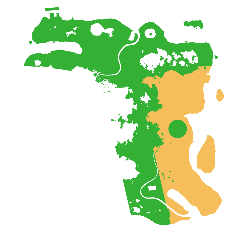 Biome Rust Map: Procedural Map, Size: 3500, Seed: 19714