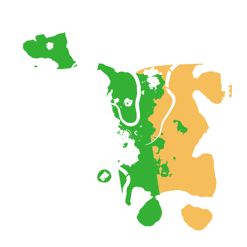Biome Rust Map: Procedural Map, Size: 3000, Seed: 954448