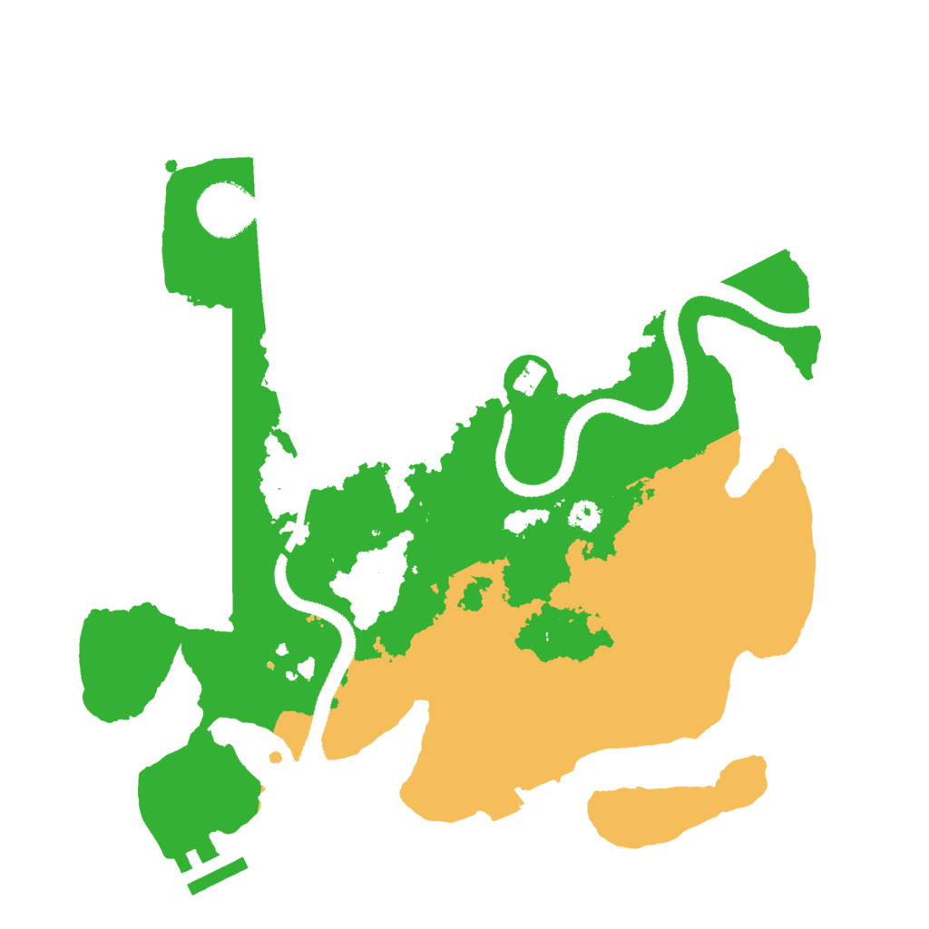 Biome Rust Map: Procedural Map, Size: 3000, Seed: 12538