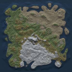 Thumbnail Rust Map: Procedural Map, Size: 5000, Seed: 898922774, 19 Monuments