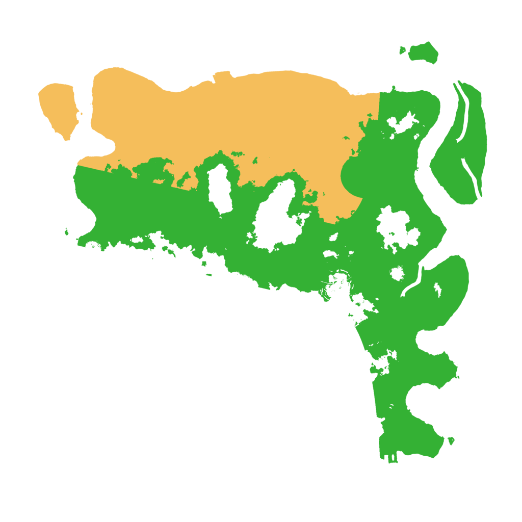 Biome Rust Map: Procedural Map, Size: 3500, Seed: 127849587