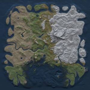 Thumbnail Rust Map: Procedural Map, Size: 6000, Seed: 2026, 17 Monuments