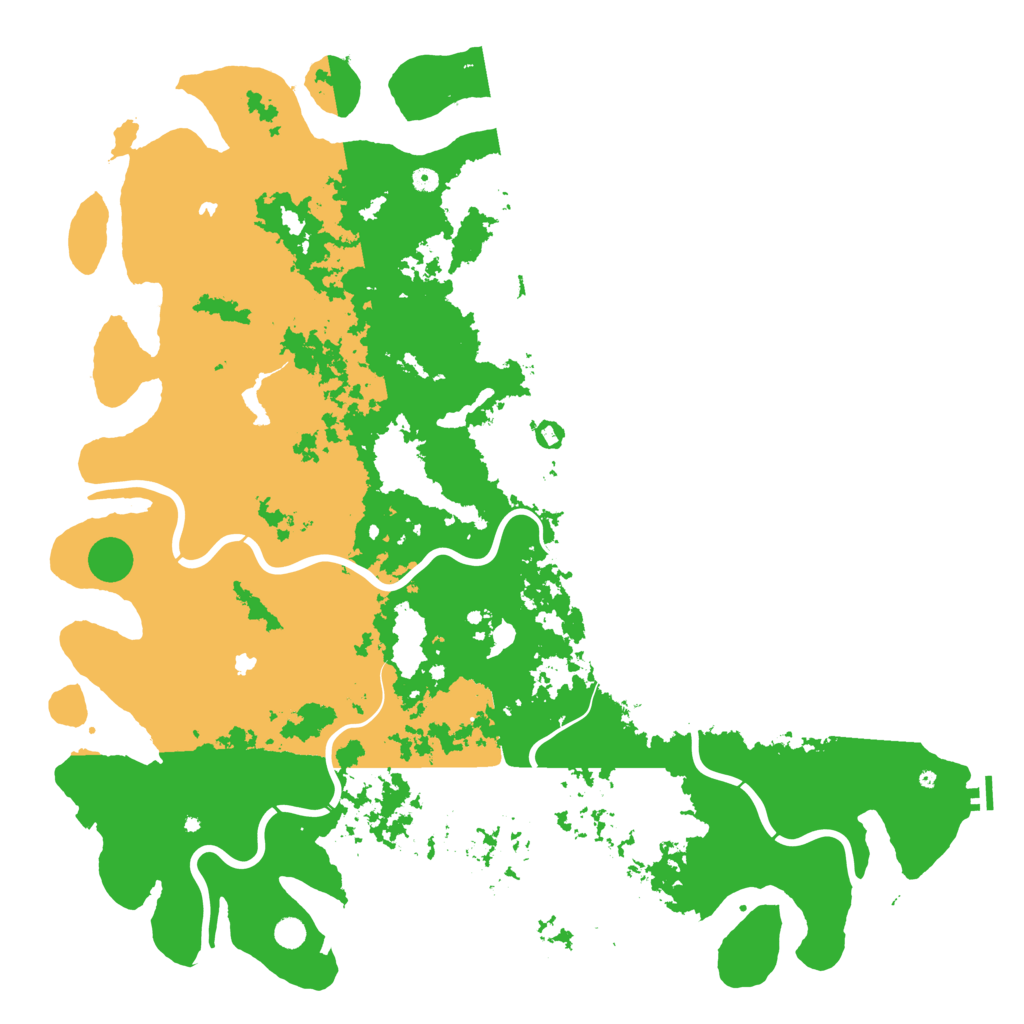 Biome Rust Map: Procedural Map, Size: 6000, Seed: 2026
