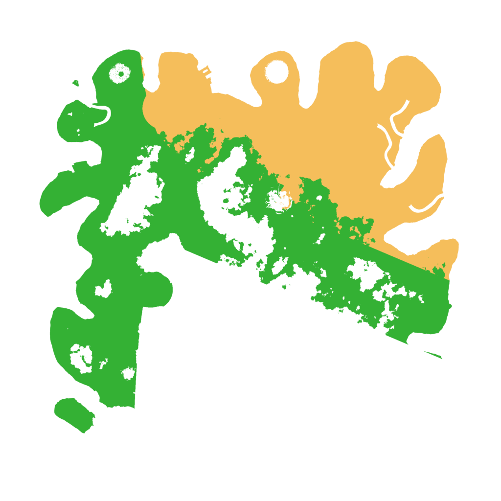 Biome Rust Map: Procedural Map, Size: 3800, Seed: 123453213
