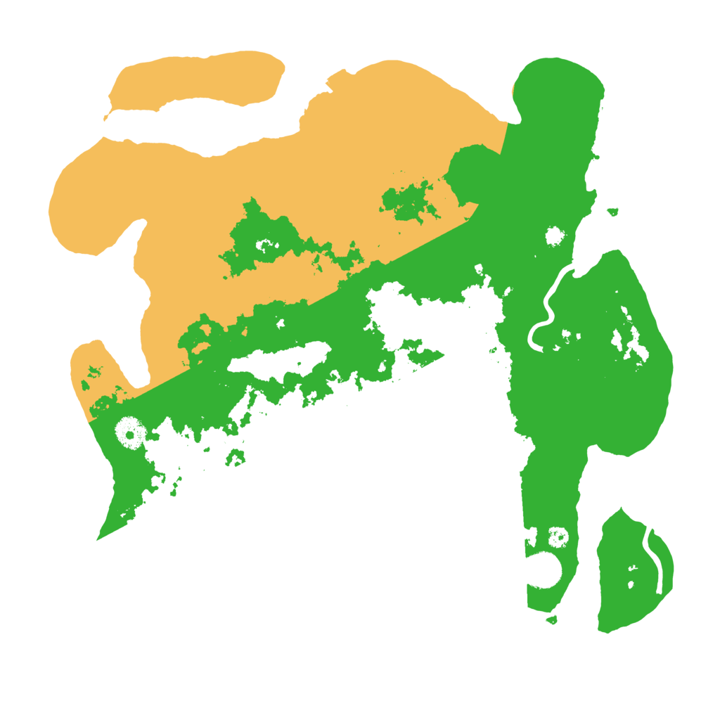 Biome Rust Map: Procedural Map, Size: 3500, Seed: 1039172818