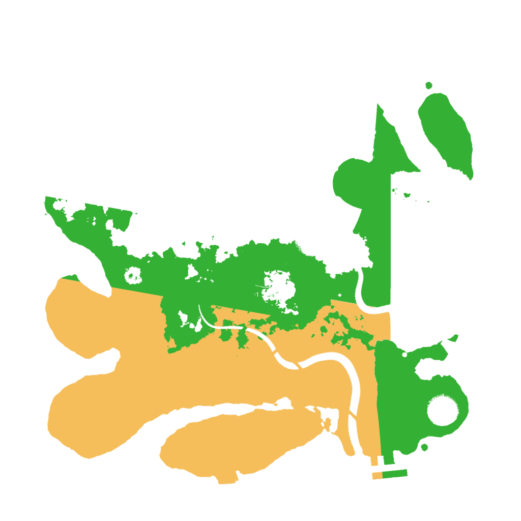 Biome Rust Map: Procedural Map, Size: 3000, Seed: 12080